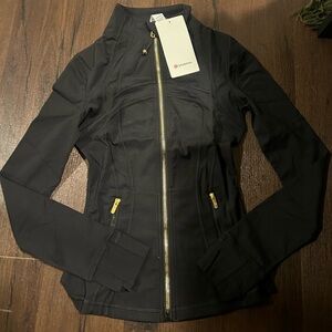 lululemon define jacket Black with Gold Zipper
